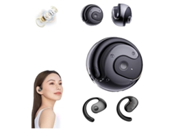 Fone Bluetooth Sem Fio Bola Coco Pequena Estéreo 3D Aberto Preto JIAPEI
