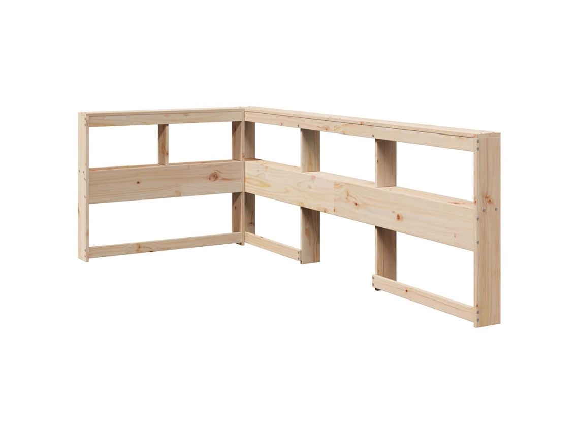 Bookcase Headboard, Bookcase Headboards Vidaxl Marrom Madeira De Pinho (98.5 X 218.5 X 80 Cm)