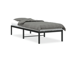 Estrutura de Cama 75x190 Cm Metal Preto MAISON EXCLUSIVE