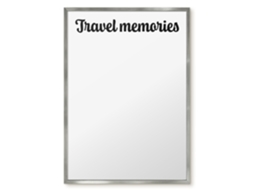 Magnetic Wall Board Travel Memories For The Office Espelharte (50x70 Cm)