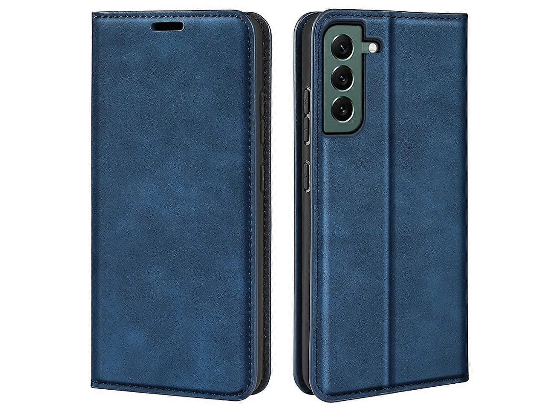 Capa De Couro Com Fixação Magnética Estilo Retrô Para Samsung Galaxy S23+ 5g