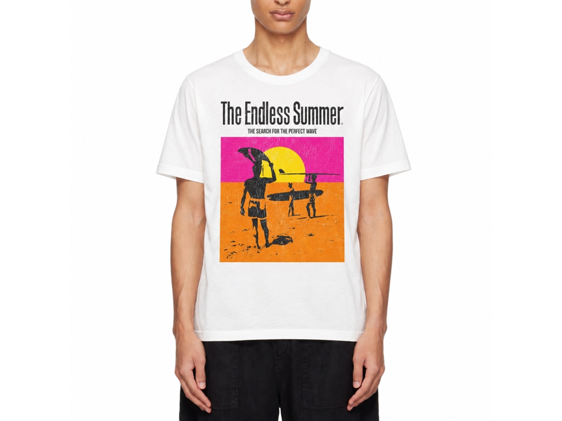 Rockinstone The Endless Summer White Adult T-shirt Size:m