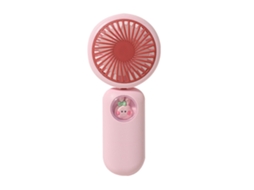 Ventilador Portátil de Pescoço Usb Recarregável Rosa
