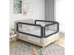 Barra Seguranã§a P/ Cama Infantil Tecido 120x25 Cm Cinza Escuro DKD HOME DECOR