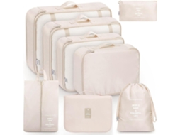 Organizador de bolsa BRILVIBERA com forro de feltro, tamanhos 25-35 cm, cáqui