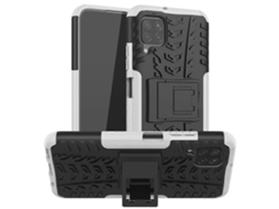 Capa Protetora Tpupc À Prova De Choque Com Textura De Pneu E Suporte Para Huawei P40 Lite