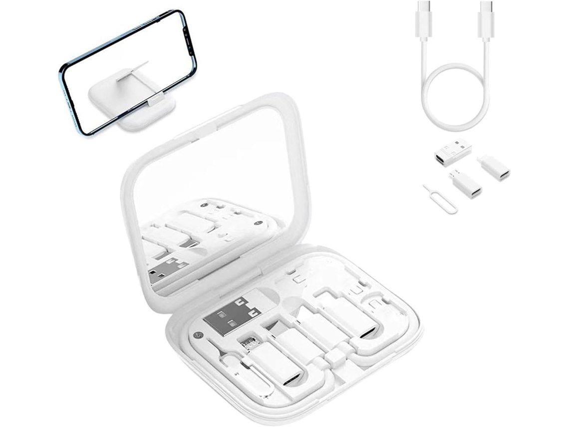 Estojo Para Cabos 9 Em 1, Adaptador Usb, Estojo Para Carregamento Múltiplo
