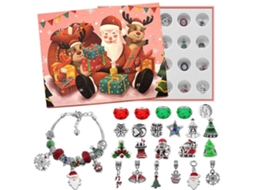 Conjunto De Contas Pulseira Diy Natal Joias Liga Exquisitas
