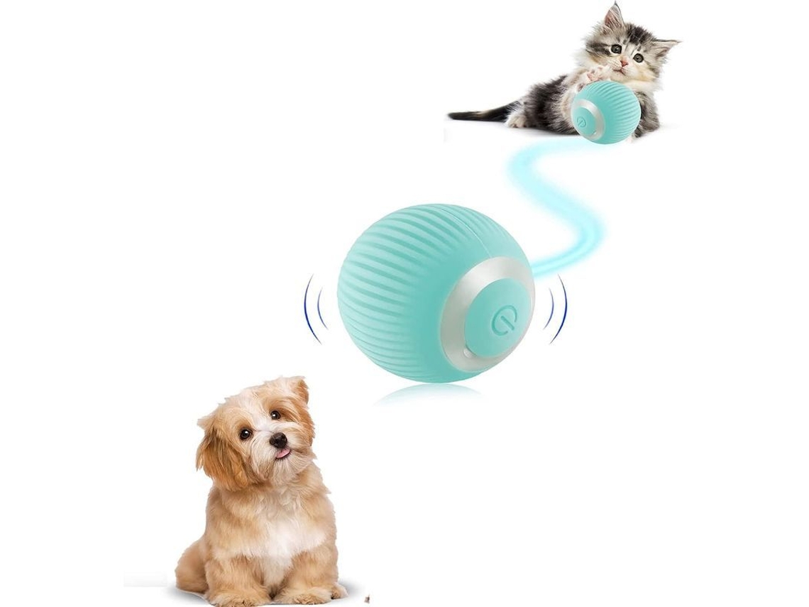 2026-juguete Interactivo Para Cães Linjou, Bola Inteligente Recarregável Usb Com Luz E Rotação, Presente Para Filhotes De Cão