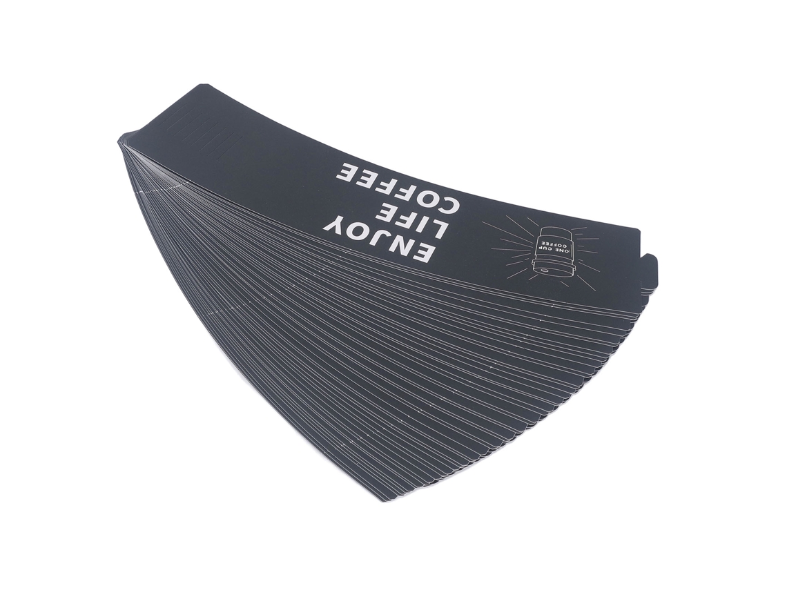 50 Pcs Copos De Café Mangas Ajustáveis Papel Isolante Térmico Manga De Copo Jaqueta Suporte Para Bebidas Leite Chá Café