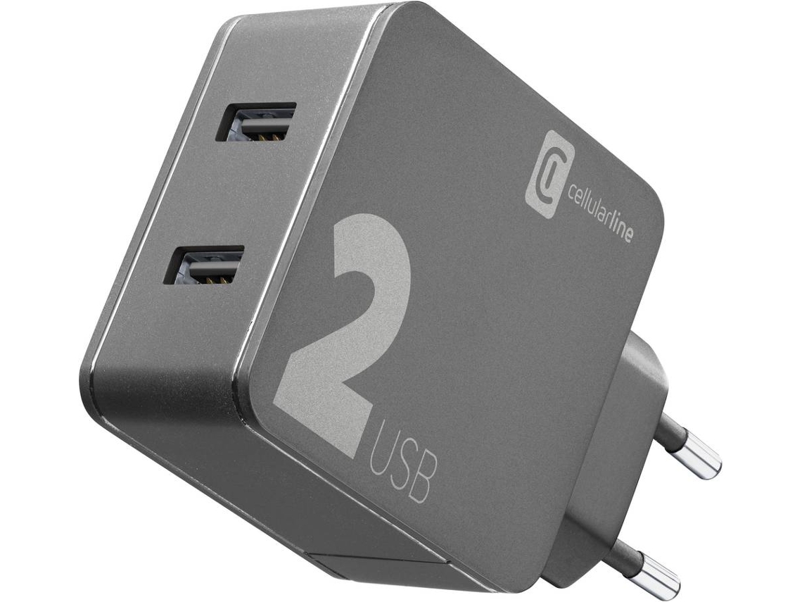 Carregador CELLULARLINE ACHUSB224WK