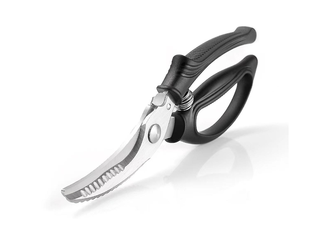 Tesoura para aves com mola Slowmoose, tesoura de cozinha resistente para cortar frango, aves, caça, ossos, carne e picar alimentos