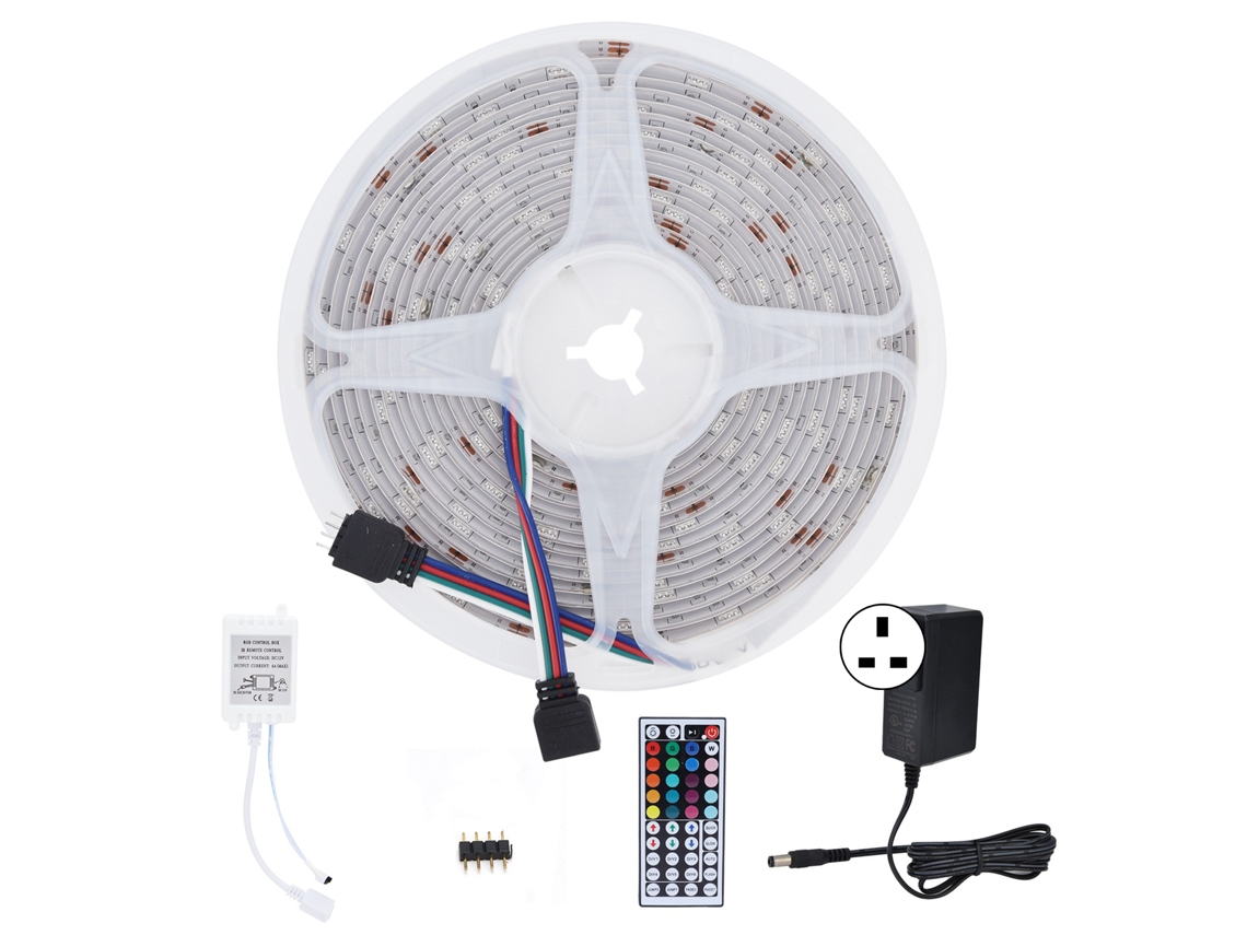 Fita de Led Rgbw 5050 de 5 Metros com Controle Remoto de 44 Teclas, 150 Leds CHABERLU (16, 4 Pés)