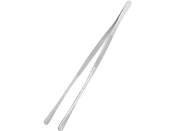 Pinça Longa De 30cm Para Churrasco, Cozinha, Jardim E Casa Pinça Reta Dentada Em Aço Inoxidável, Resistente À Ferrugem