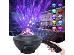Projetor De Céu Estrelado, Ondas Do Oceano E Nebulosas Em Led Com Controle Remoto/alto Falante Bluetooth/temporizador/controle Voz Aquaforge