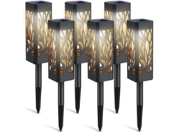 Luminária Solar de Solo, À Prova D'água, para Jardim, Pátio, Caminhos, com Iluminação Led, com Instalação Simples AQUAFORGE