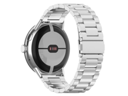 Pulseira De Relógio Em Liga De Titânio Com Fivela Plana De Três Contas