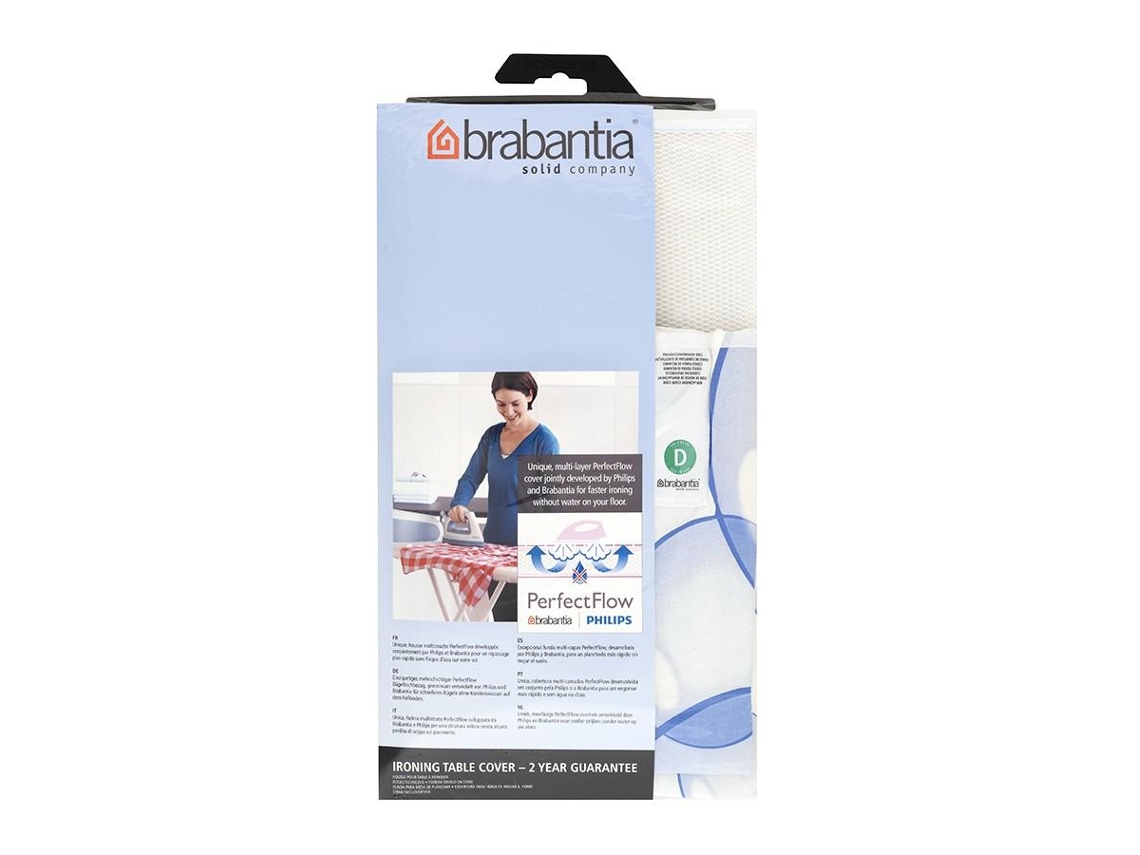 Brabantia 101465 Cobertura para Tábuas de Engomar Algodão Azul