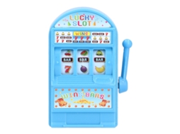 Mali mini Máquina Caça níqueis Brinquedo Banco com Roda Giratória Presente Festival Criativo Azul