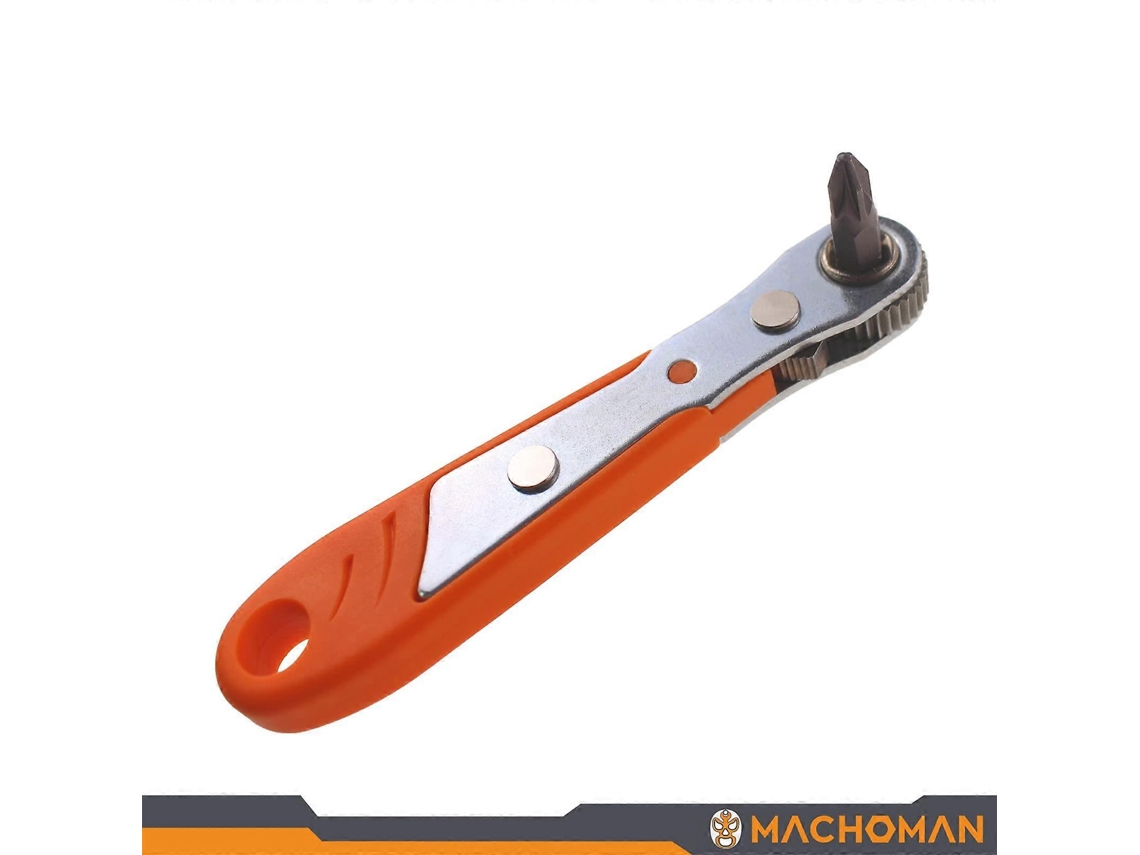 Conjunto De 11 Piezas: 10 Bits De Acero Cr-v Y 1 Chave De Fenda De Trinquete 36t Leve Resistente A Corrosão