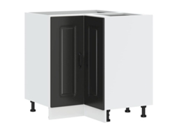 Kitchen Corner Base Cabinet, Kitchen Corner Base Cabinets Vidaxl Preto Madeira Processada (n/a)