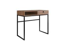 Secretária 1 Gaveta Preto/Mel 75X90X45 Cm VENPRODIN