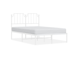 Bed Frame, Bed Frames Vidaxl Branco Aço (120 X 200 Cm)