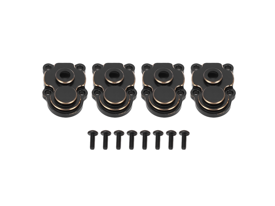 Mali 4pcs Capa de Cotovelo de Rc de Latão Resistente À Oxidação para Crawler Fms 1/24 Fcx24 Preto