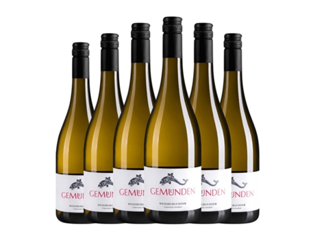 Vinho branco GEMÜNDEN Pinot Branco Seco Gutswein (0.75 L - 6 Unidades)