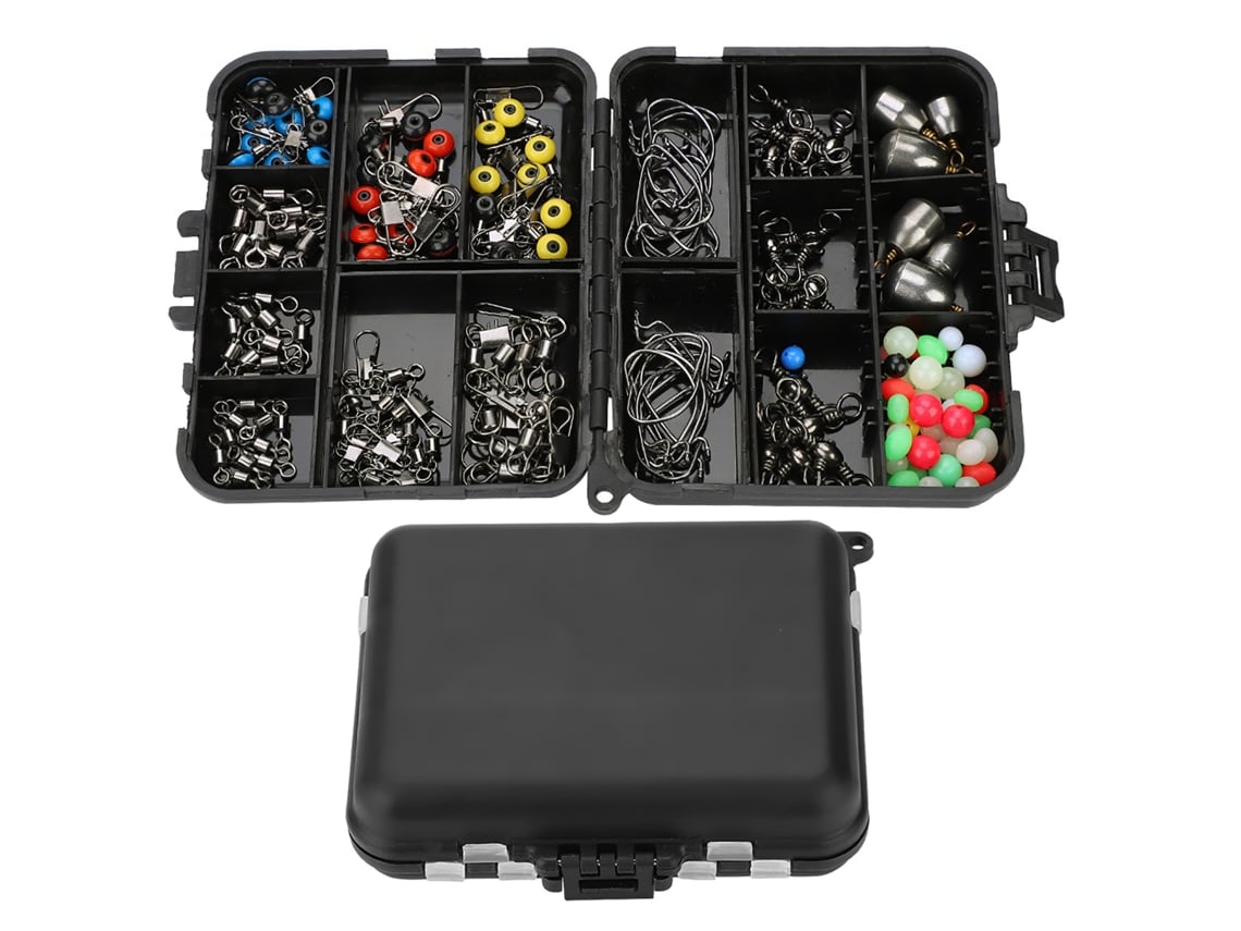 Kit 160 Peças Acessórios Pesca com Caixa