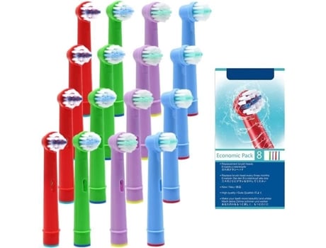Conjunto De 16 Peças De Escovas De Dentes Para Crianças Para Oral B, Cabeçotes De Escova De Substituição Para Escovas De Dentes Elétricas Para C Ffyan