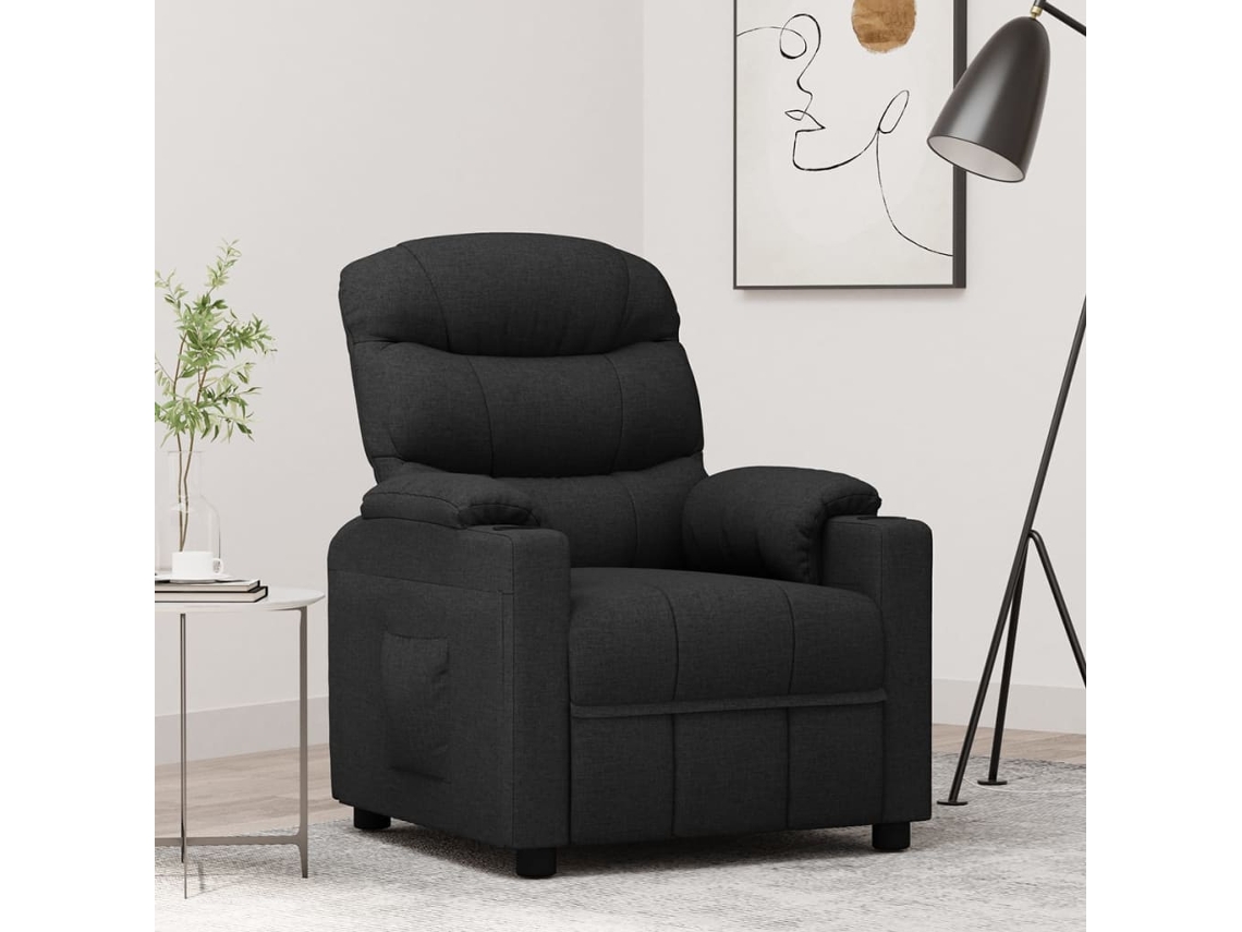 Recliner Chair, Recliner Chairs Vidaxl Preto Tecido