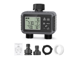 TEMPORIZADOR DE REGA YURU com 2 Saídas, Controle Automático, Ipx5, LCD Grande