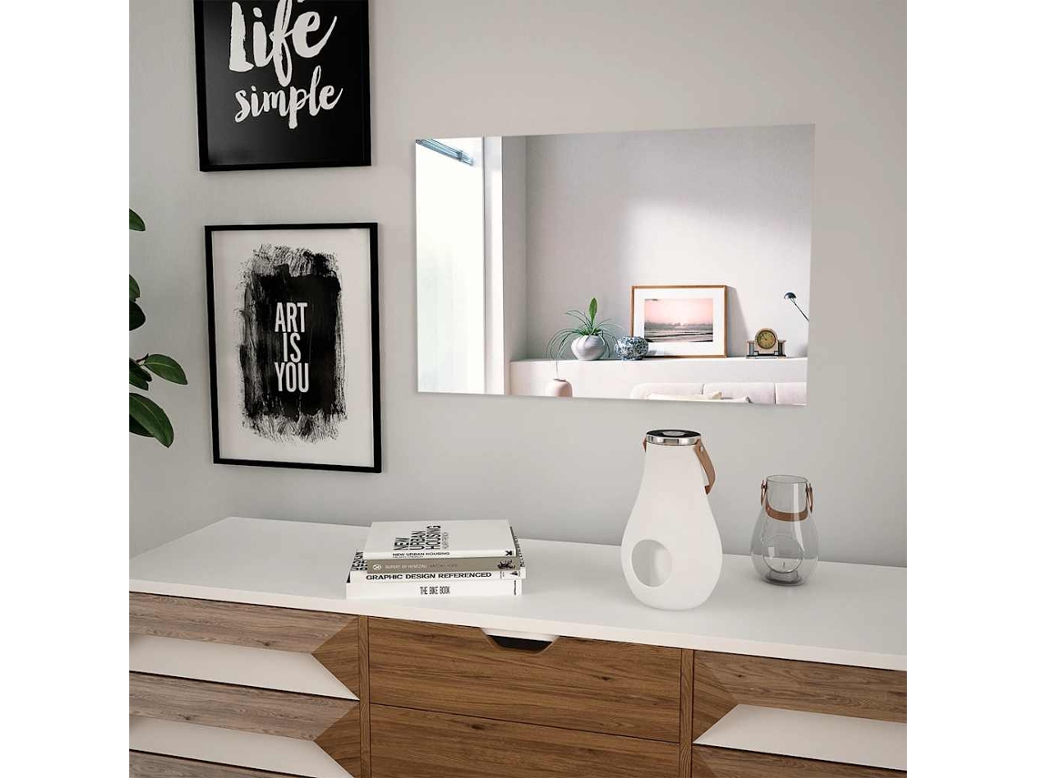 Vidaxl Espelho De Parede Em Vidro Retangular 60x40 Cm
