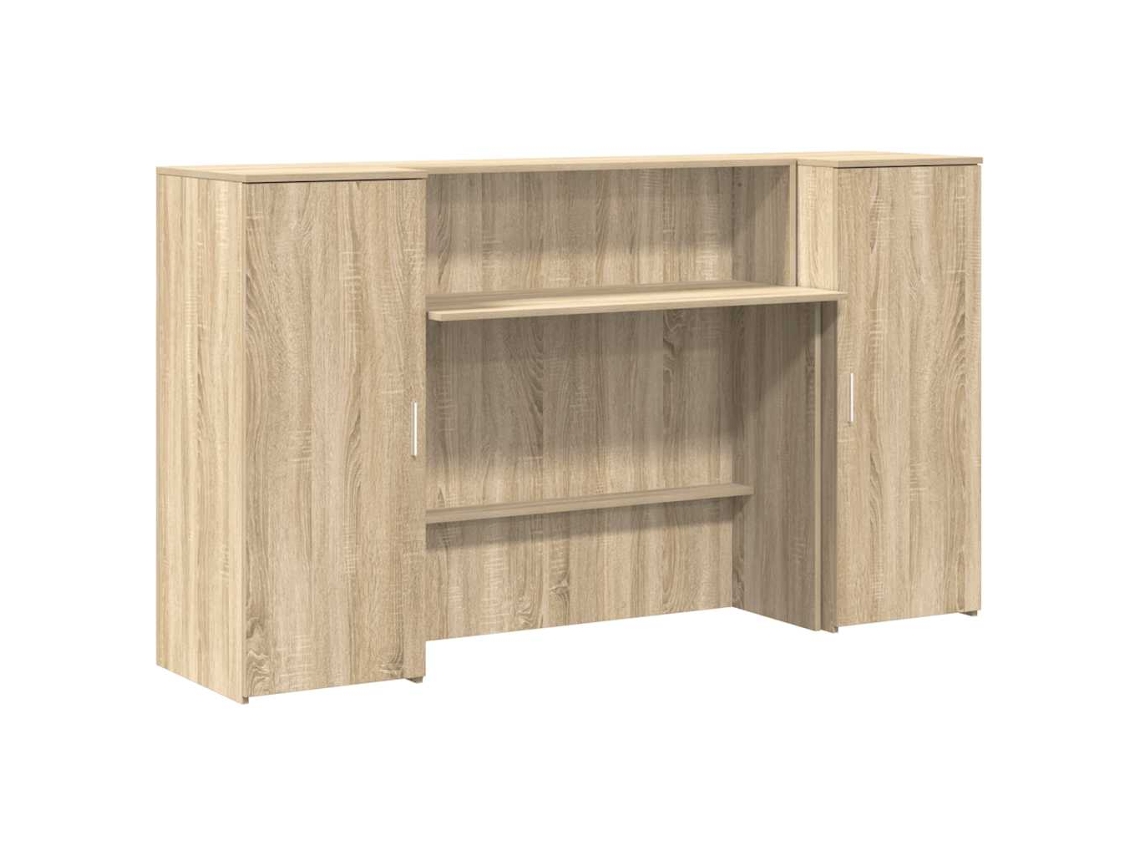 Reception Desk, Reception Desks Vidaxl Marrom Madeira Processada (180 X 50 X 103.5 Cm)