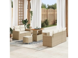 Vidaxl Conjunto De Sofá De Jardim 8 Unid. 5-número De Lugares