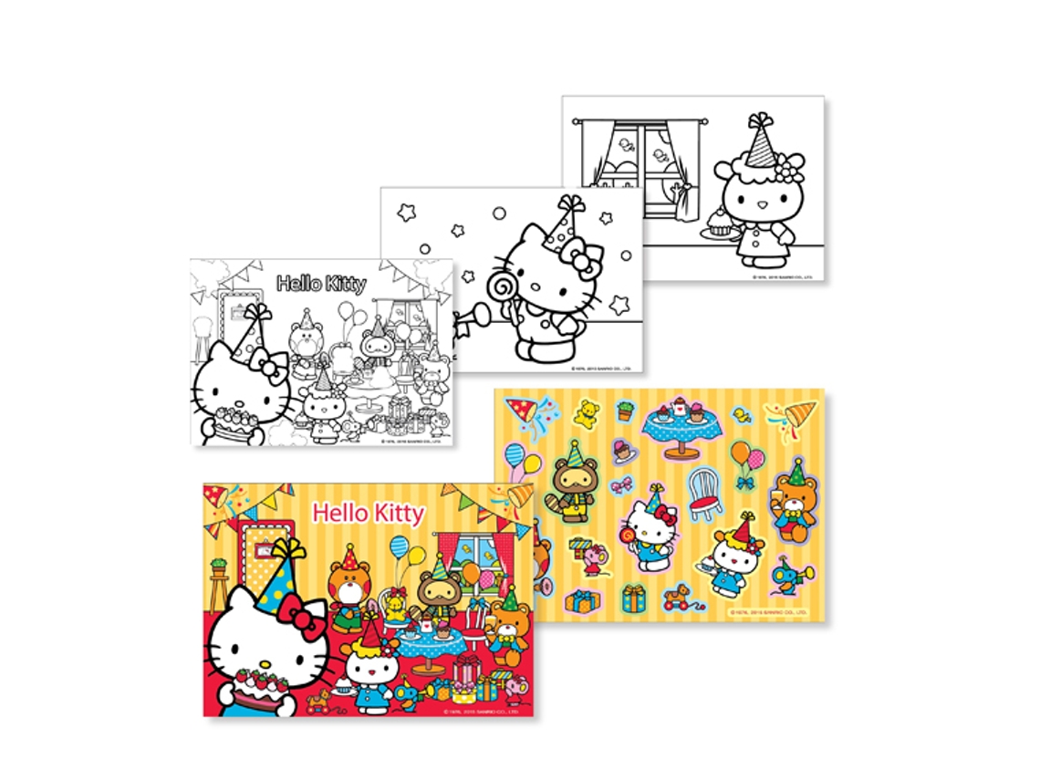 Livro de colorir A4 Party Hello Kitty