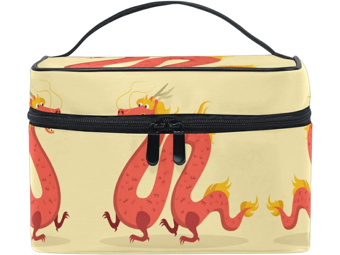 Bolsa Organizadora de Cosméticos Baby Red Dragon com Zíper