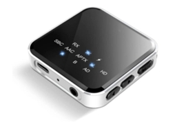 Receptor Bluetooth Yizhood 507 Aptx Adaptive 3.5mm Aux 15h Playtime Preto