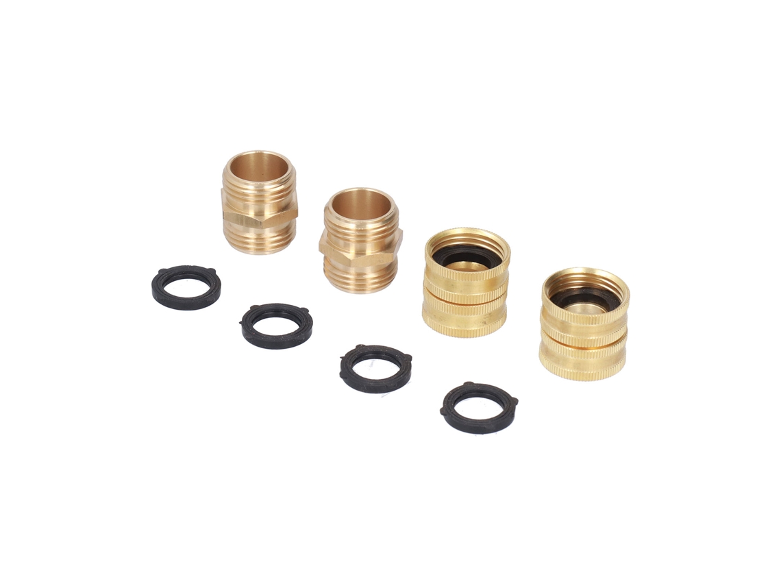 Laxiscreed Conector De Latão Para Mangueira De Jardim 3/4 Polegadas, Compatível E Resistente