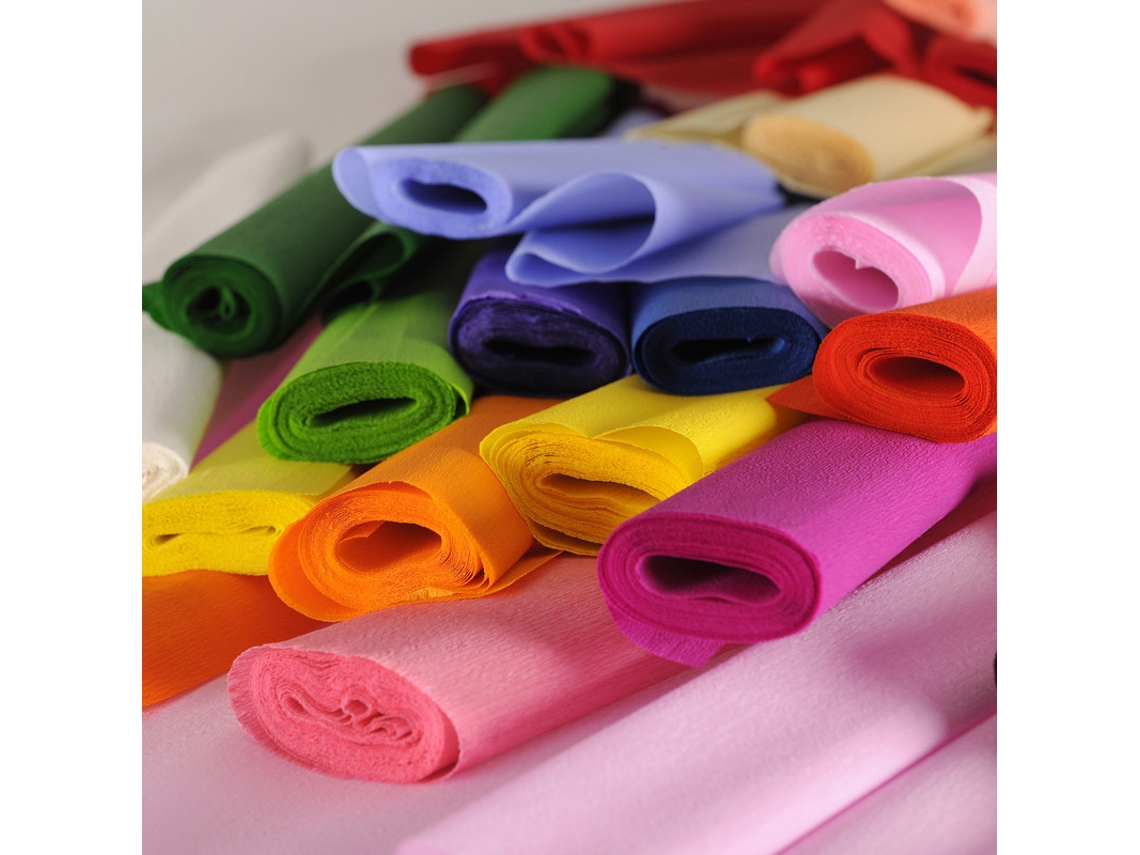 Papel crepom verde padrão CANSON