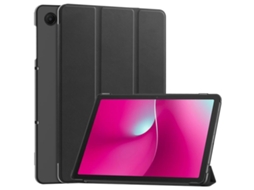 Capa Couro Textura Custer Halinuia Compatível T-mobile Revvl Tab 2, Suporte Triângulo Multiangular