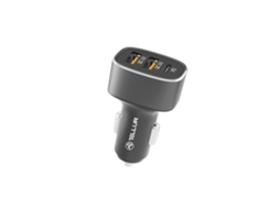 Carregador de Carro TELLUR Fcc9 56W 9A 2Xqc 3.0 + Pd20W Preto
