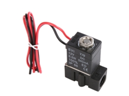 Válvula Solenóide Em Plástico Laxiscreed 1/8" Npt 2 Vias, Normalmente Fechada, Dc 12v