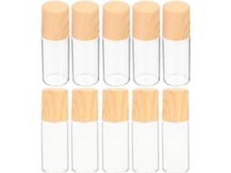 Conjunto de 10 frascos roll-on de vidro para perfumes e óleos essenciais (1ml)