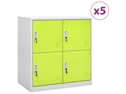Locker Cabinet, Locker Cabinets Vidaxl Verde Aço (n/a)