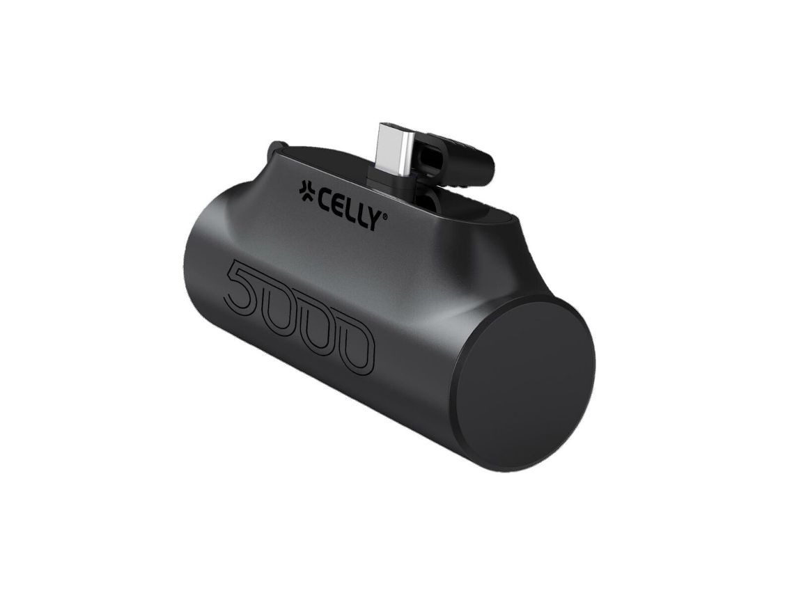 Powerbank CELLY PBC5000BK (Preto - USB-C - 5000 mAh)