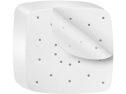 200 Unidades De Papel Manteiga Para Fritadeira A Ar, Perfurado 22 Cm, Cozimento Vapor Quadrado Cesta