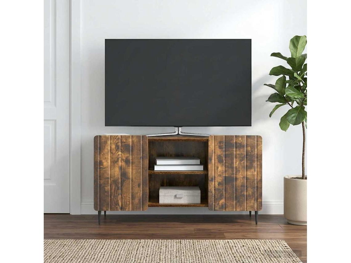 Vidaxl Gabinete Para Tv 102 X 34,5 X 52 Cm Carvalho Fumado
