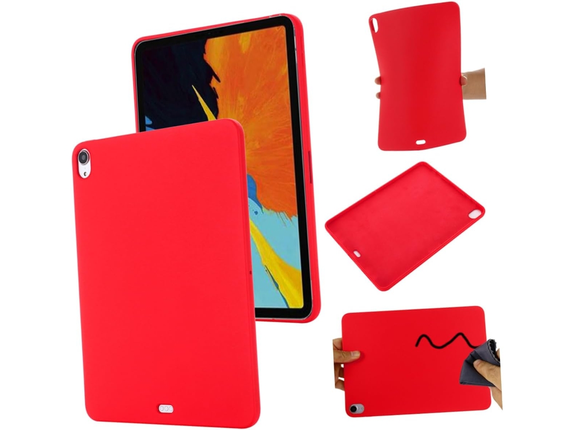 Capa Plana De Silicone Líquido De 10,9 Polegadas – Capa Decorativa E Resistente A Impactos Para Tablets.